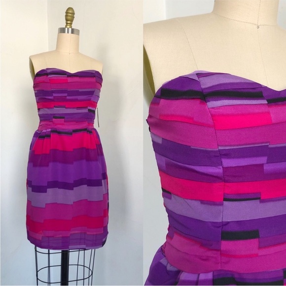 NWT Flynn & Rose Strapless Dress Size 4P - Picture 3 of 7